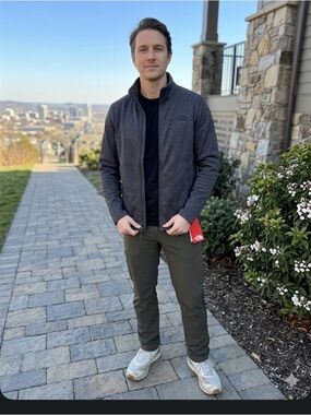 The North Face Men's Charcoal Zip-Up Jacket